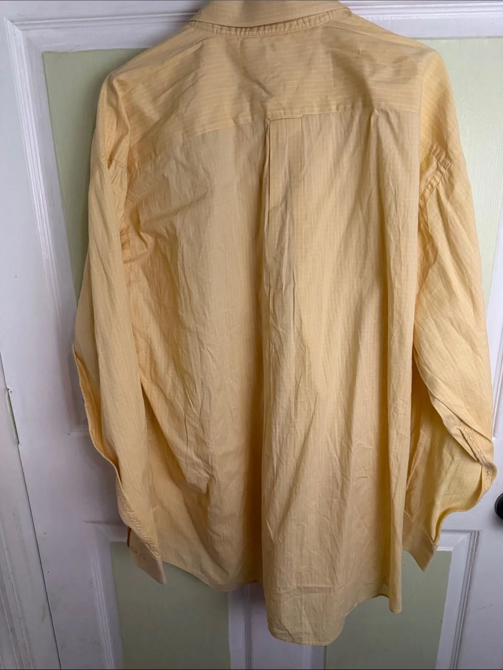 Tommy Hilfiger Pale Yellow Long-Sleeve Button Shirt
